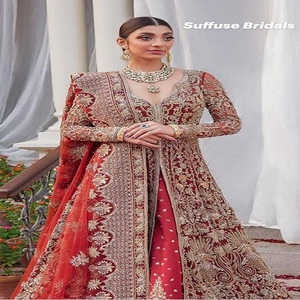 Ensemble Salwar Kameez et Lehenga en soie de créateur Kanya Libas pour la saison des mariages, idéal pour les occasions spéciales ou le quotidien - Product Image 1