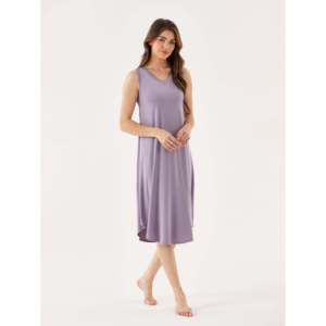 Camisón de Tirantes con Cuello en V para Mujer, de Bambú Suave, Ropa de Dormir Informal de Verano con Estampado Personalizado, Tejido de Algodón Modal - Product Image 2