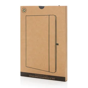 <b>A5</b> GRS Sustainable Gadgets Recycled Leather Notebook Eco-Friendly and Stylish - Product Image 6
