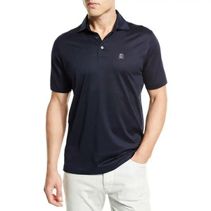 Vente en gros de polos simples en coton mercerisé de haute qualité pour hommes avec logo personnalisé pour golf et gym - Product Image 3