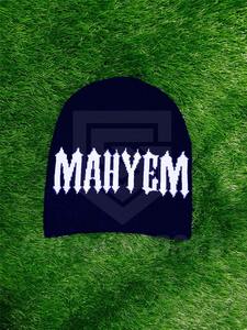 Bonnet en tricot personnalisé de haute qualité en acrylique jacquard avec logo, lettres imprimées sur tout le pourtour pour les scènes de plage et d'affaires - Product Image 2