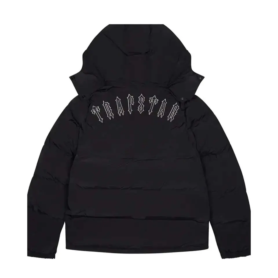 Trapstar Decoded Hooded Puffer Jacket Irongate Detachable Hood Puffer Coat Jacket