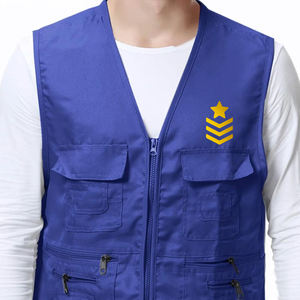 Vêtements d'été respirants Gilet de sécurité à fermeture éclair complète Veste de sport à séchage rapide pour hommes Gilet multi-poches Cargo personnalisé - Product Image 5