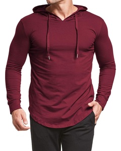 2025 Stylish Color Block Oversized Hoodie Men Blank Long Sleeve Custom Printed Winter 100% Cotton Men Gym Hoodies - Product Image 2