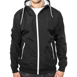 Veste de pluie légère classique pour le printemps été XS taille imperméable tissu doux motif imprimé coupe-vent mince teint uni - Product Image 6