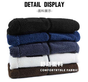 Veste en toile polaire pour la randonnée hivernale en plein air pour hommes, fermeture éclair à capuche, épaisse, chaude, respirante, logo frontal, haute qualité - Product Image 6