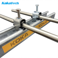 Pince de serrage de câble électrique galvanisée monobloc pour rail en C
