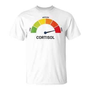 Maglietta promozionale sui livelli elevati di cortisolo e sui loro effetti sulla salute - Product Image 1