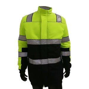 Veste de sécurité réfléchissante haute visibilité personnalisée pour l'hiver, uniforme de sécurité, veste de travail, manteaux, vêtements de chantier haute visibilité - Product Image 3