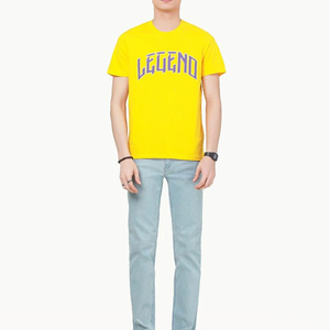 100% coton hommes séchage rapide à manches courtes T-Shirt vêtements de sport décontractés et Gym Ringer Fitness vêtements personnalisé imprimé respirant - Product Image 2