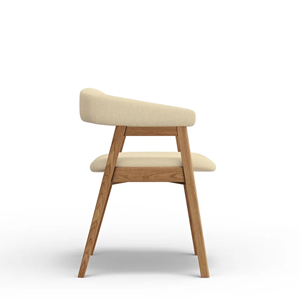 Đồ nội thất ghế ăn gỗ tếch tự nhiên với đệm thiết kế chất lượng tốt nhất cho phòng ăn-rania - Product Image 3