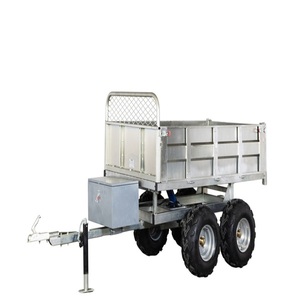 Haute qualité 3-10 tonnes Agriculture ferme remorque 4 roues hydraulique tracteur à benne basculante tracteurs de remorquage engrenage et composants d'essieu inclus - Product Image 6