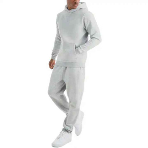 Hot Selling Winter 300g Organic Cotton Hooded Casual Men's Eco-Friendly Streetwear Solid Tracksuits Custom Logo High Quality OEM - Product Image 6