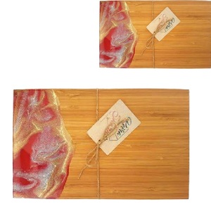 Planches à découper en bois d'acacia de forme irrégulière, bois frais, préparation des repas, service en plein air, planche à découper, vaisselle en bois, planche à fromage - Product Image 6