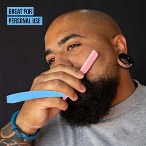 Kit de maquinilla de afeitar recta profesional de azúcar hilado Ultra expuesto con 10 cuchillas Premium 2mm expuestas (azúcar hilado) - Product Image 5