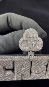 จี้เพชรฮิปฮอปคุณภาพดีที่สุด ประดับเพชรเต็มชิ้น พร้อมตัวเรือนเงินแท้ สำหรับผู้ชาย สวมใส่สไตล์สตรีทแวร์ และเป็นของขวัญ เหมาะสำหรับการส่งออก - Product Image 2