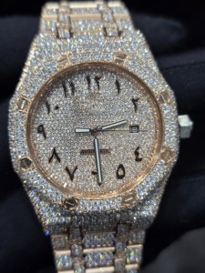 Reloj Mecánico de Acero Inoxidable para Hombre de 41 mm, Estilo Moderno y Antiguo, Cristal de Zafiro, Diamante Moissanita, Personalizado, de Lujo, Hip Hop - Product Image 2