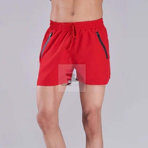 2025 pantalones cortos de gimnasio tejidos ecológicos para hombres antiarrugas de cintura media Casual Fitness sólido elástico OEM servicio al por mayor - Product Image 5