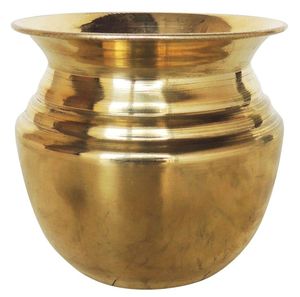 Olla de agua de Lota de cobre de diseño vintage hecha a mano para almacenar agua durante rituales religiosos hindúes y ceremonias festivas - Product Image 2