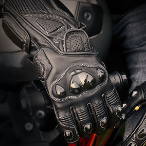 Guantes de Motocicleta de Cuero PU para Dedos Completos, Uso Casual al Aire Libre, Impermeables, Transpirables, de Secado Rápido, con Pantalla Táctil, Unisex, para Carreras y Ciclismo - Product Image 4