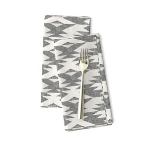 Servilleta de algodón 100% personalizada con diseño de tinte de corbata azul cielo, Decoración de mesa de comedor, servilleta de tela mezclada - Product Image 4