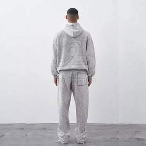 Chándal Deportivo para Hombre, Estilo Lavado Ácido, Tejido Suave, para Uso Casual y al Aire Libre - Product Image 3