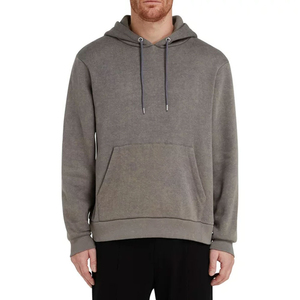 เสื้อฮู้ดซักกรดสำหรับผู้ชายผ้าฝ้าย100% ทำจากผ้าฝ้ายผสมขนาดผู้ใหญ่เสื้อฮู้ดซักกรดแบบมีฮู้ดสำหรับผู้ชายสินค้ามาใหม่ - Product Image 1