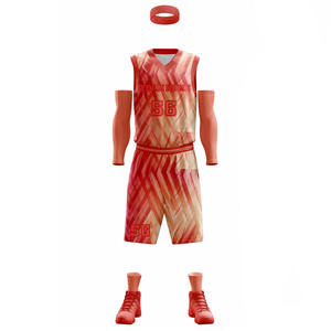 Uniformes de basket-ball de vente en gros uniformes de basket-ball classiques réversibles de sublimation technique de sublimation de vêtements de sport de quantité minimale de commande bas - Product Image 3