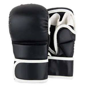 Gants de tir MMA professionnels en gros/Gants de boxe Logo personnalisé Gants en cuir avec impression de logo personnalisé - Product Image 1