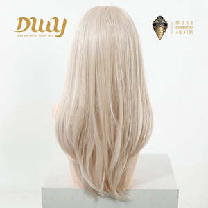 Kaitlyn-DWY 13*4 Free Parting Hand-<b>Tied</b> Top Glueless 30-Inch Synthetic Wig Transparent Lace Loose Wave Style Monofilament Base - Product Image 3