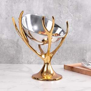 Plateaux de service décoratifs en aluminium personnalisés de qualité supérieure, thème fruits, style moderne du milieu du siècle, multifonctionnels pour mariage - Product Image 3