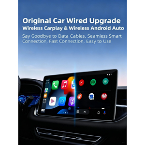 Adattatore Wireless Carplay Rotondo/Retangolare USB-A con Supporto Apple Carplay e Android Auto, Include Adattatori USB-A e USB-C - Product Image 6