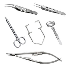 Kit d'instruments chirurgicaux ophtalmiques manuels en gros |   Instruments de chirurgie oculaire professionnels en acier inoxydable - Product Image 6