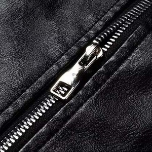 <b>Men</b> Casual <b>Leather</b> <b>Jackets</b> Autumn Winter New Fashion Stand Collar <b>Leather</b> Material High Street Style Zipper <b>Man</b> <b>Leather</b> <b>Jackets</b> - Product Image 5