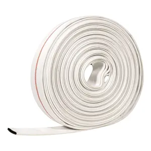 Guangmin 2-Inch Durable Layflat Flexible Rubber Lined Hose White Forestry Coupling for Firefighting Equipment Accessories