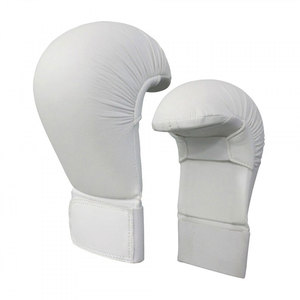 Pakistan Made Pure 100% Gants de boxe Muay Thai en cuir de vachette véritable Conception personnalisée Arts martiaux Gants de karaté MMA à lacets - Product Image 1