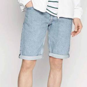 Short en jean pour hommes de haute qualité 100% coton SB BAANIYA Street Style taille basse bouton braguette grande taille ample droit léger - Product Image 3