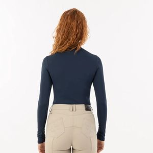 Camisa ecuestre de alta calidad, estiramiento de 4 vías, ajuste perfecto, ropa personalizada a granel, venta al por mayor, Camisetas básicas para montar a caballo - Product Image 6