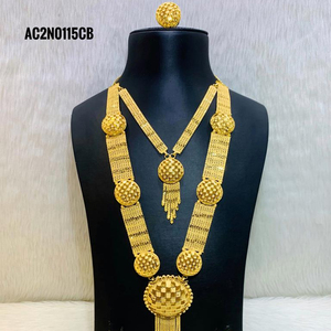 Bijoux plaqués or, un gramme d'or, ensemble de colliers exclusif à la mode pour fille et femme - Product Image 1