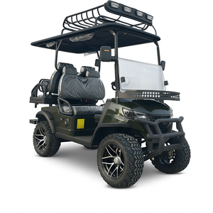 Voiturette de <span class=keywords><strong>golf</strong></span> électrique 4 places au meilleur <span class=keywords><strong>prix</strong></span> tout-terrain avec barres de toit adaptées à une utilisation en extérieur - Product Image 1