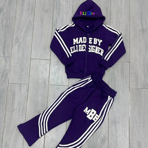 Conjunto Deportivo de Felpa Francesa con Capucha Extra Grande, Bordado, Estampado Personalizado, Conjunto Deportivo Desgastado para Hombre, Ropa Deportiva Urbana - Product Image 1