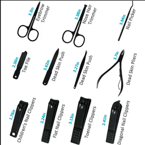 Ensemble de manucure en acier inoxydable pour femmes coupe-ongles et kit d'outils de pédicure avec boîte coffret cadeau de beauté - Product Image 6