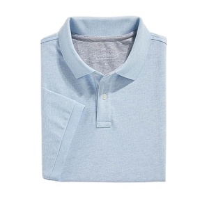 เสื้อยืดโปโลลายทางสีทึบเสื้อยืดแฟชั่นแบบลำลองปรับแต่งได้ - Product Image 4