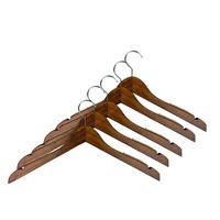 SMART COAT Ecologische, hoogwaardige houten kledinghangers voor kledingwinkel, keuken, kledingkast, badkamer - Moderne stijl, aanpasbare maat