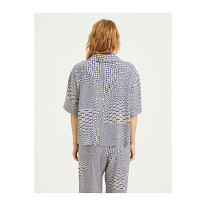 Blusa y Camisa Estampada de Mezcla de Viscosa BGN para Mujer S23G126 - Product Image 5