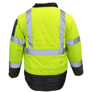 Vêtements de travail d'hiver pour la sécurité routière, construction, veste de sécurité haute visibilité imperméable respirante réfléchissante, service OEM, nouveauté - Product Image 2