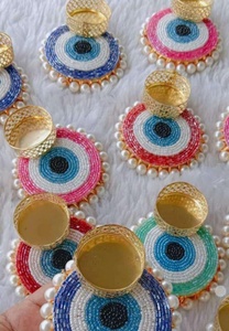 ที่ใส่เทียนชาแบบทำมือสไตล์อินเดียที่วางเทียนสำหรับงานแต่งงานของตกแต่งบ้านของดิวาลีที่วางเทียนหอมสำหรับเทศกาลของขวัญเทศกาล - Product Image 3