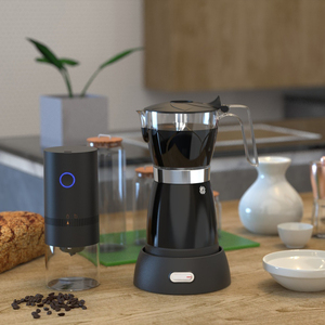 <span class=keywords><strong>Moka</strong></span> elettrica portatile Espresso bretello Latte Set utensili per uso alimentare in acciaio inox percolatrice caffettiera - Product Image 4