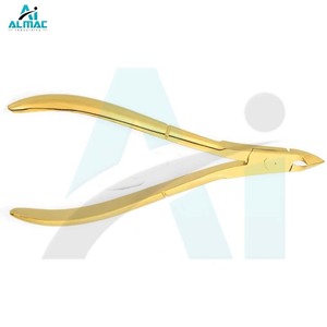 ALMAC Gold Design Manicure Nipper incluye cortadores de uñas afilados y pinzas para cutículas para el cuidado de las uñas de calidad de salón en el hogar - Product Image 2