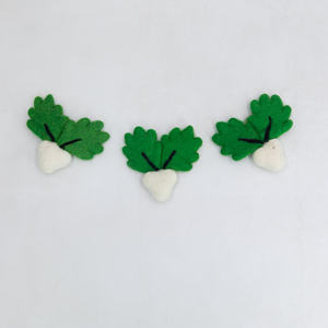 Adorno vegetal de fieltro hecho a mano para árbol de Navidad, adornos colgantes y decoraciones de manto, decoraciones elegantes para fiestas - Product Image 4